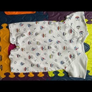 Kissy kissy baby boys boat romper